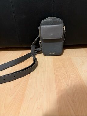 Love & Lore Gray Crossbody Phone Bag